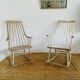 Paire de fauteuils à bascule vintage par Lena Larsson