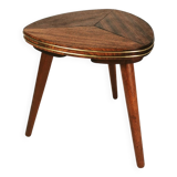 Modernist mahogany flower stand, Germany, 1960s.