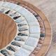 Wooden cheese platter - stone mosaic