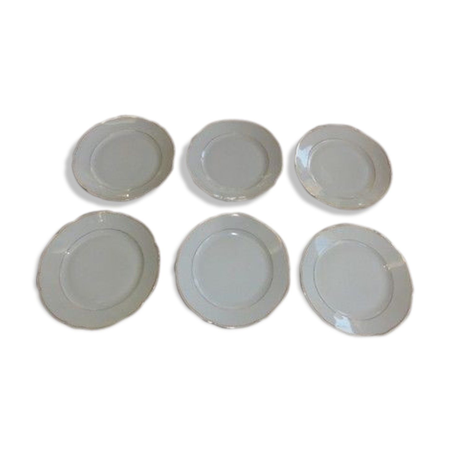 Bavaria white porcelain dinner plates