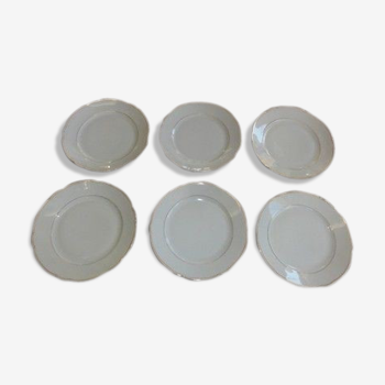 Assiettes plates en porcelaine blanche Bavaria