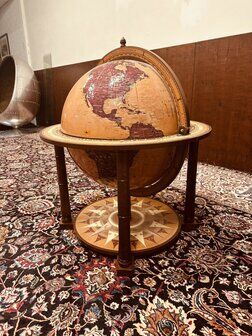 Classic Italian Zoffoli Aries globe bar floor model