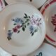 Set of 6 hollow plates Digoin Sarreguemines mismatched