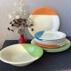 Plates Geneviève Lethu vintage modernist