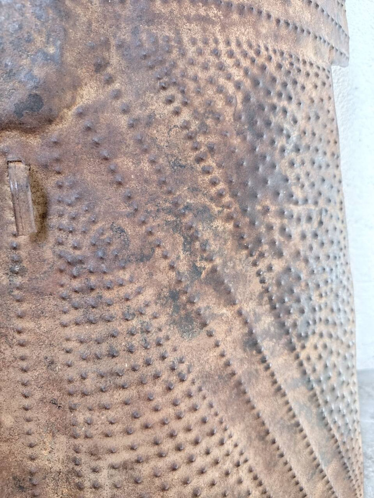 "Glagwa" shield embossed metal Cameroon 20th century