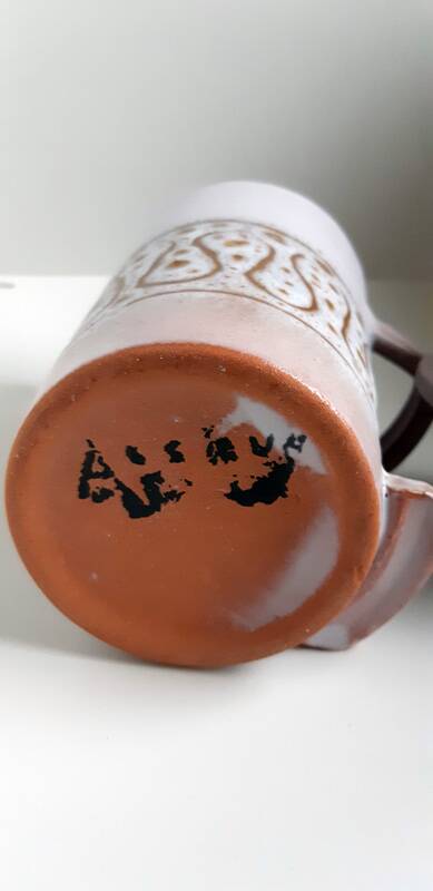 Vintage pickle pot signed Jean Austruy - Vallauris