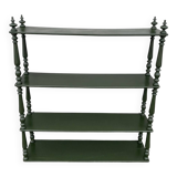 Turned wood shelf
