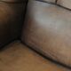 Sheepskin wingback armchair with beautiful colours in good condition