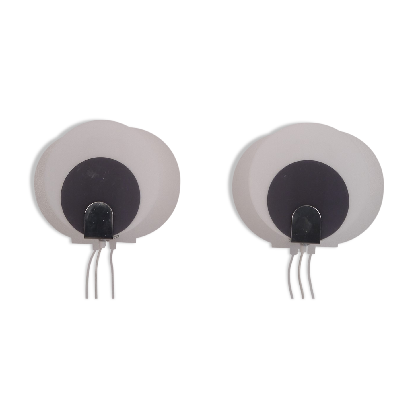 Pair of Scandinavian vintage wall lamps 1970