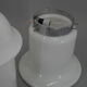White glass floor lamp, czechoslovakia, 1970s