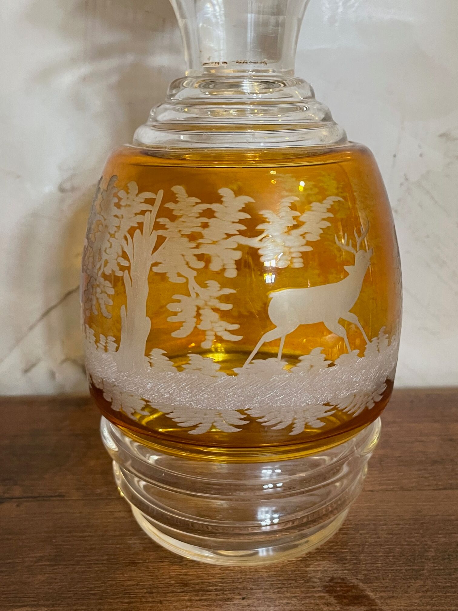 Bohemian crystal liquor service