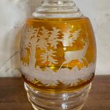 Bohemian crystal liquor service