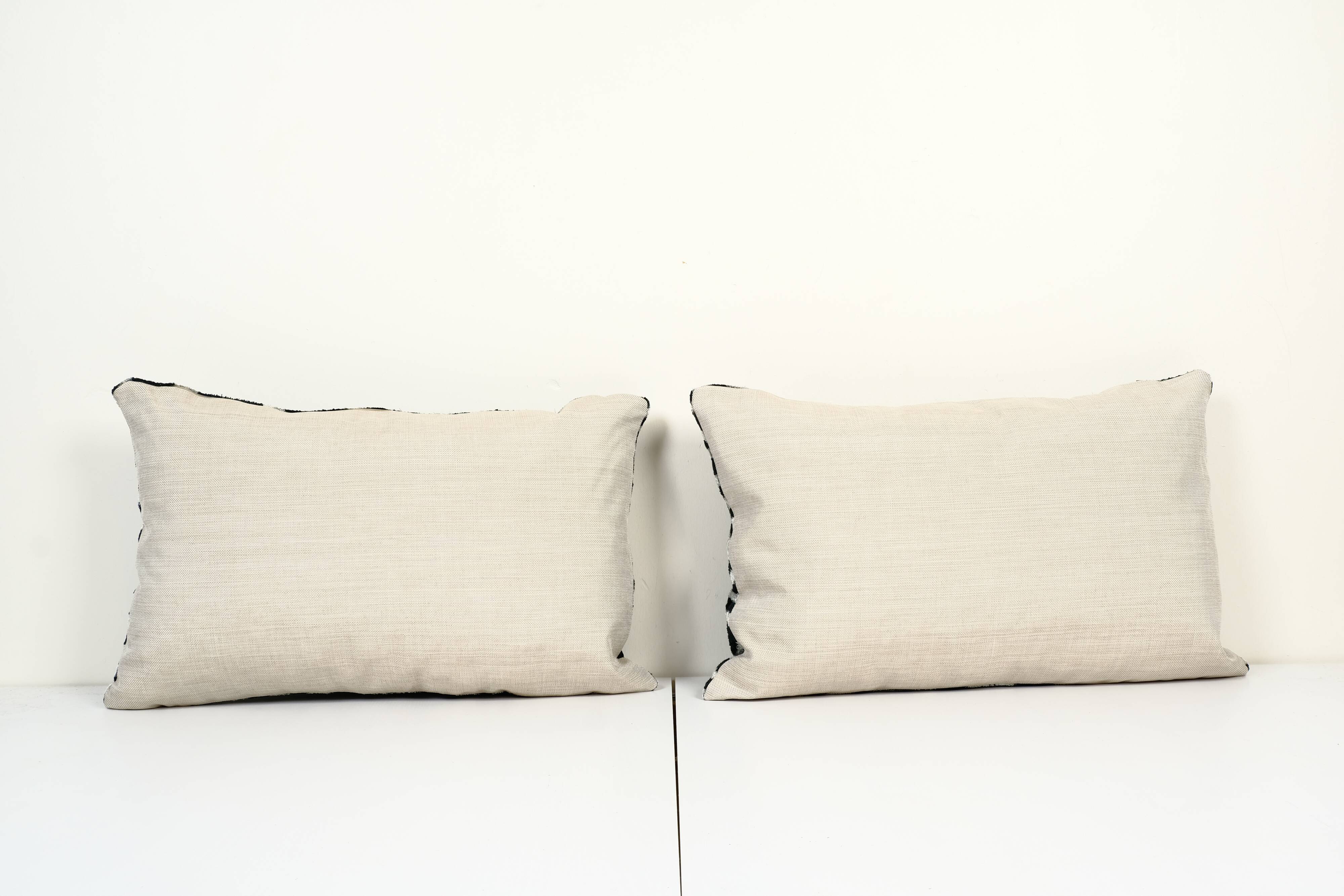 Matching Ikat Velvet Pillow Cover