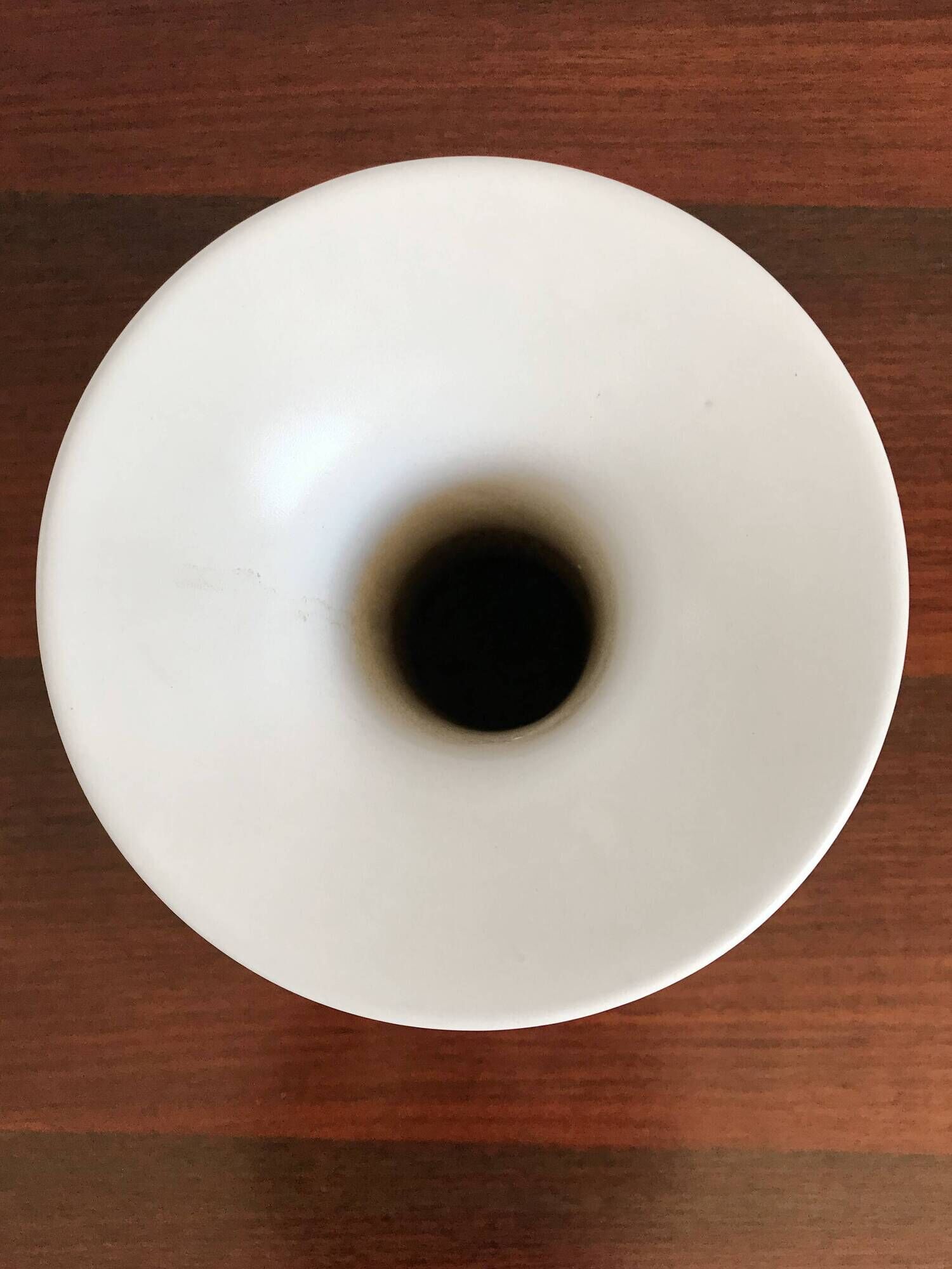 Franco Bucci Italian white ceramic vase, 1970s