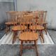 Set 6 chaises western bistrot vintage