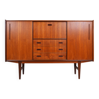 Large Scandinavian teak sideboard - 1960s