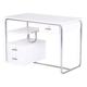 Bauhaus Desk in Chrome-Plated Steel and White Lacquered Wood, Germany, 1930s