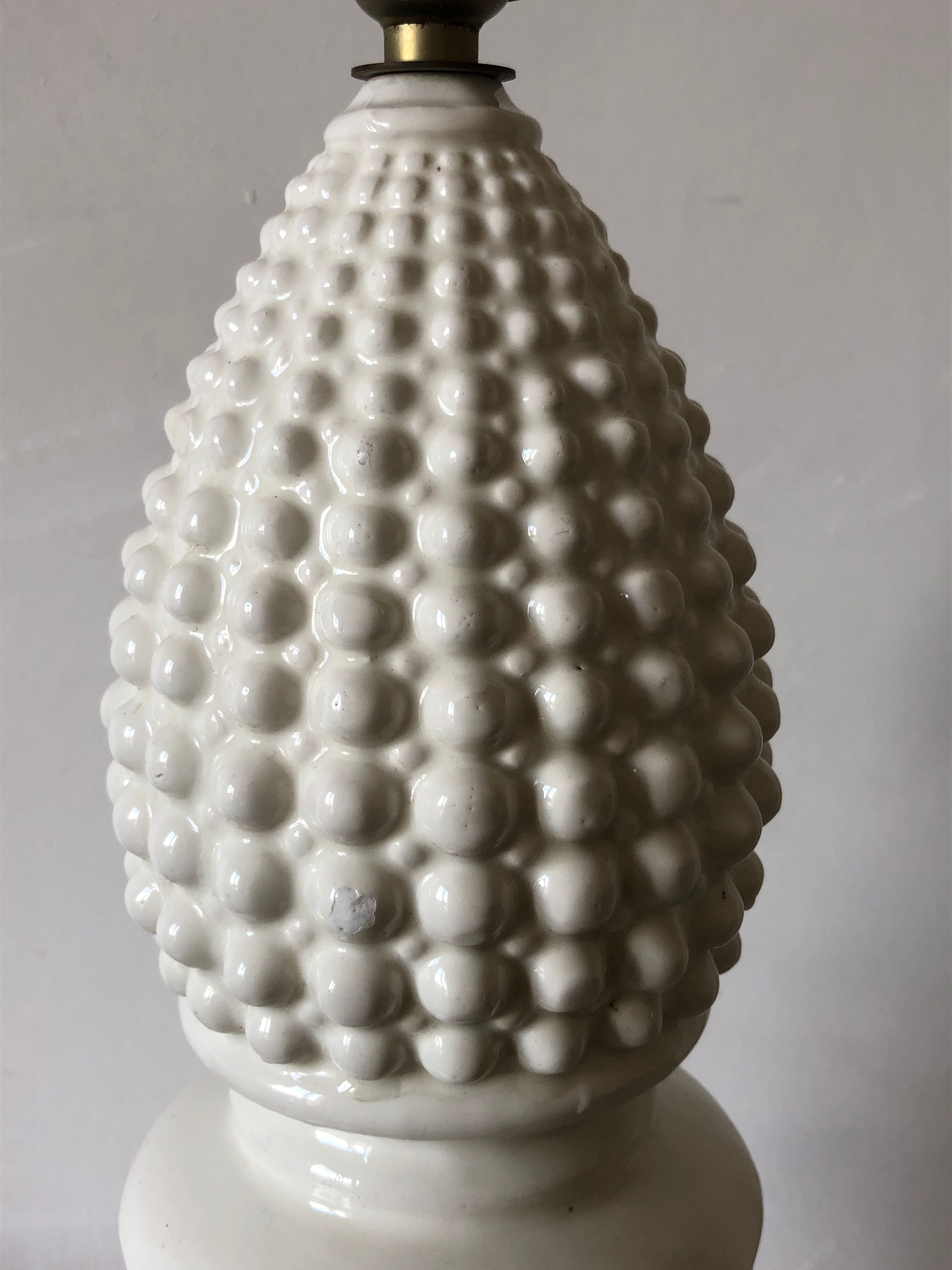 White ceramic lamp