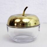 Glass and brass apple sweetener