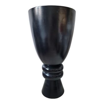 High black vase