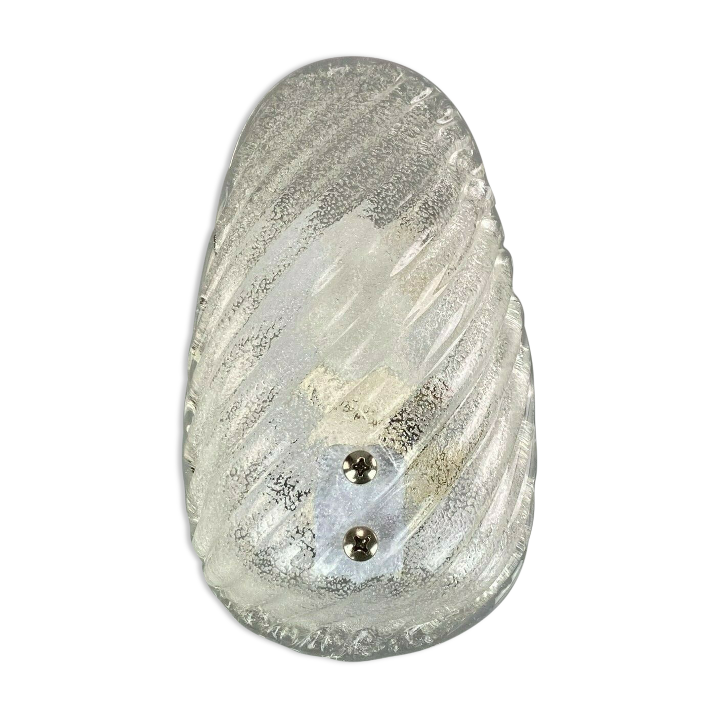 Ice glass wall light space age design