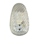 Ice glass wall light space age design