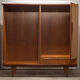 Scandinavian wardrobe 1960 teak 4 doors, 3 drawers, 2keys