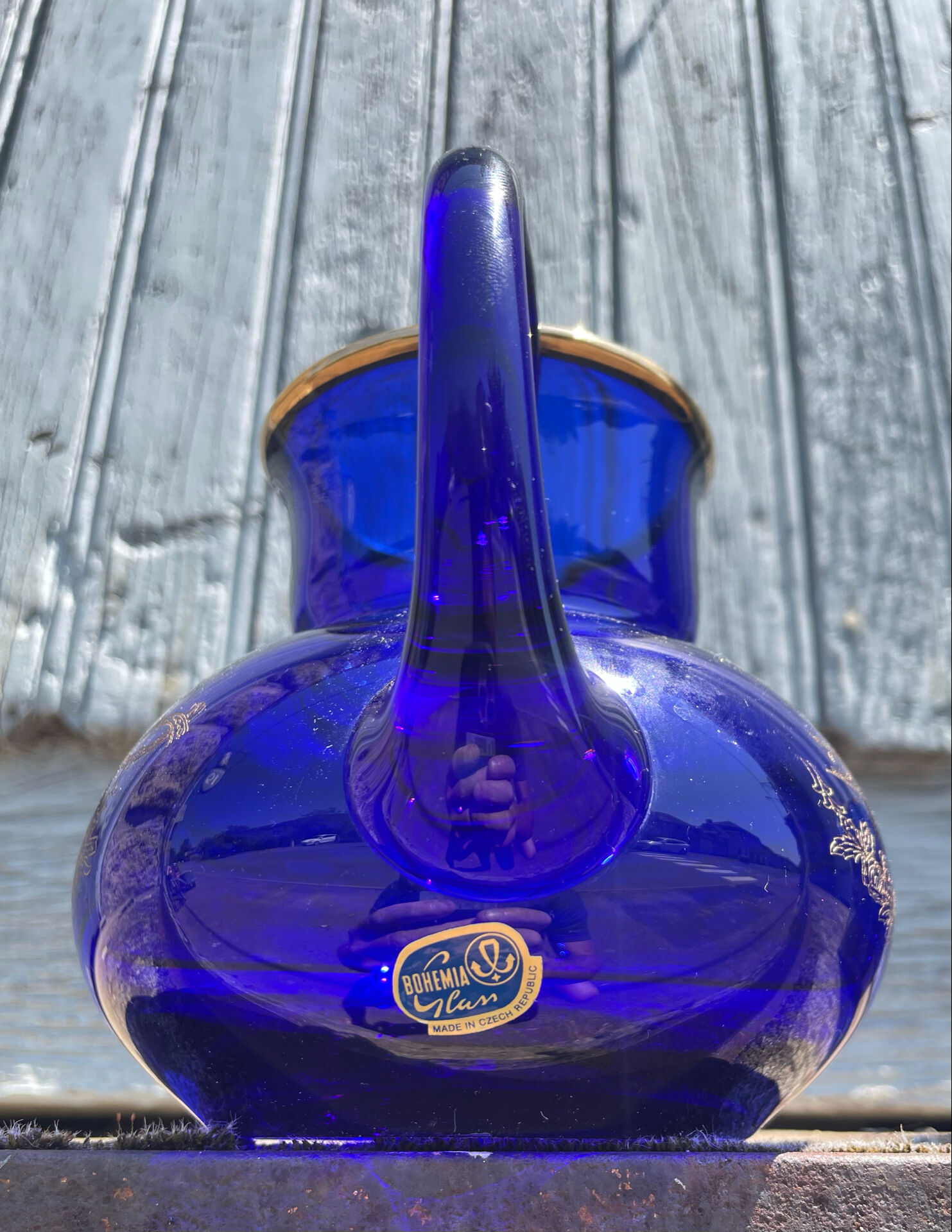 Service pichet De Nuit Bleu Verre