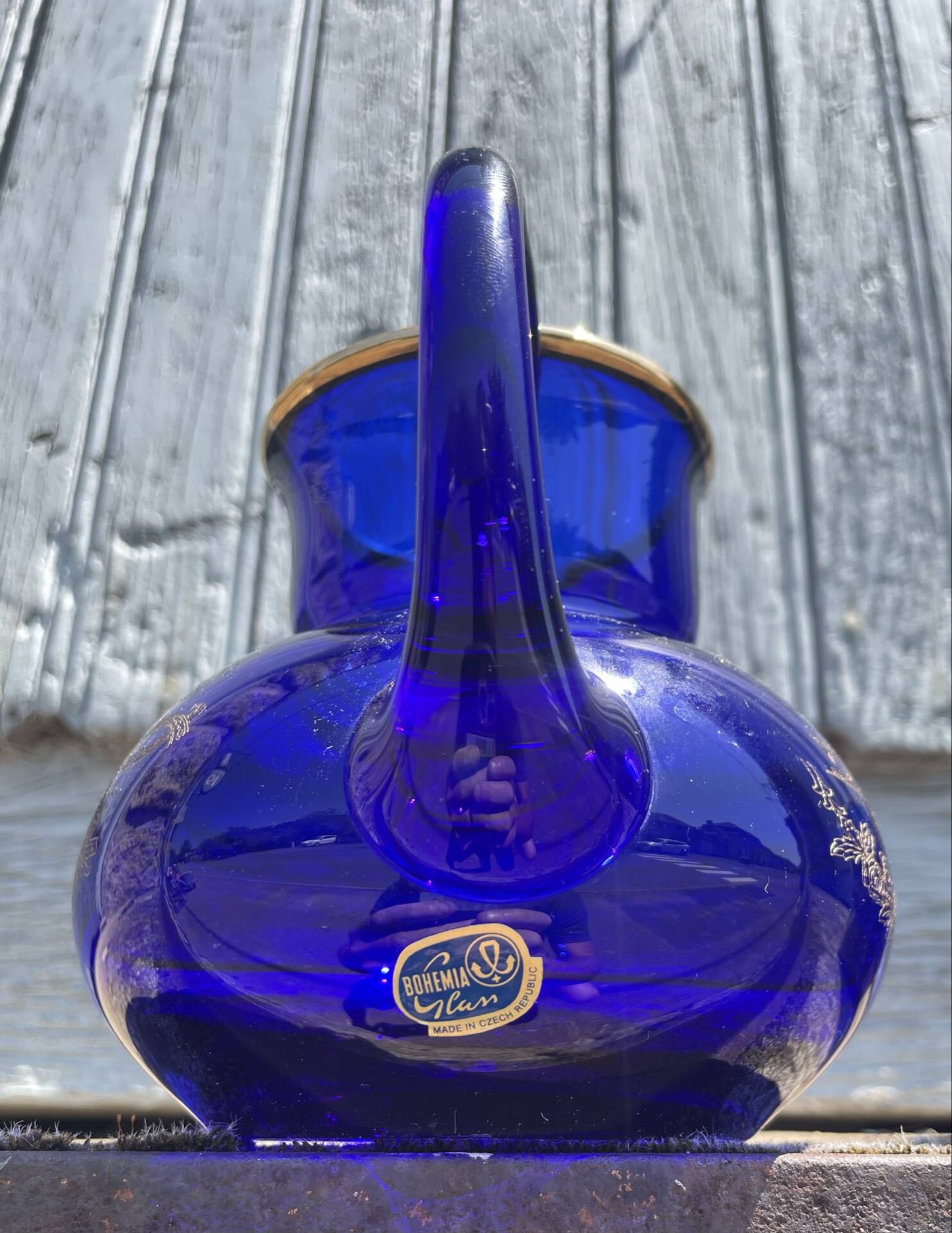 Service pichet De Nuit Bleu Verre