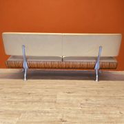 Italian white leather design surfing sofa / Frighetto bench