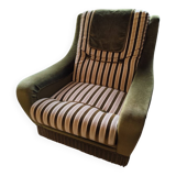 Vintage 70s fabric armchair