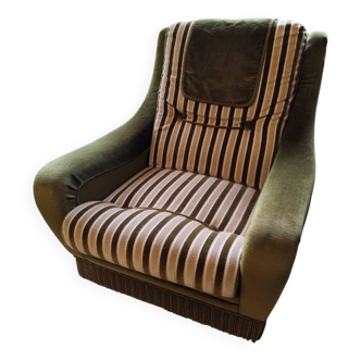 Vintage 70s fabric armchair