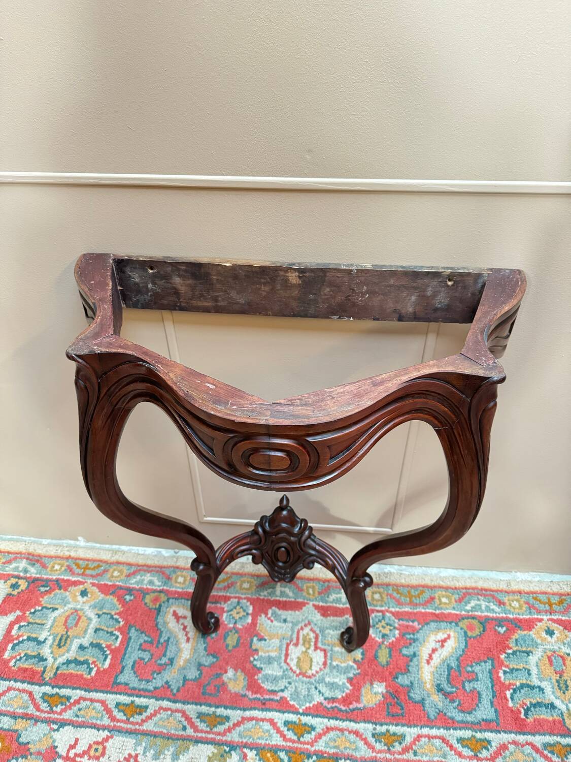 Mahogany Console from the Napoleon III Period, 19th Century