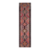 1970s Turkish Oushak Handmade Wool Cotton Orange Runner Rug 90x400