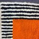 Berber Moroccan rug orange 250cm x 150cm