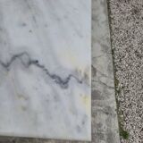 Antique cast iron and marble bistro restaurant table