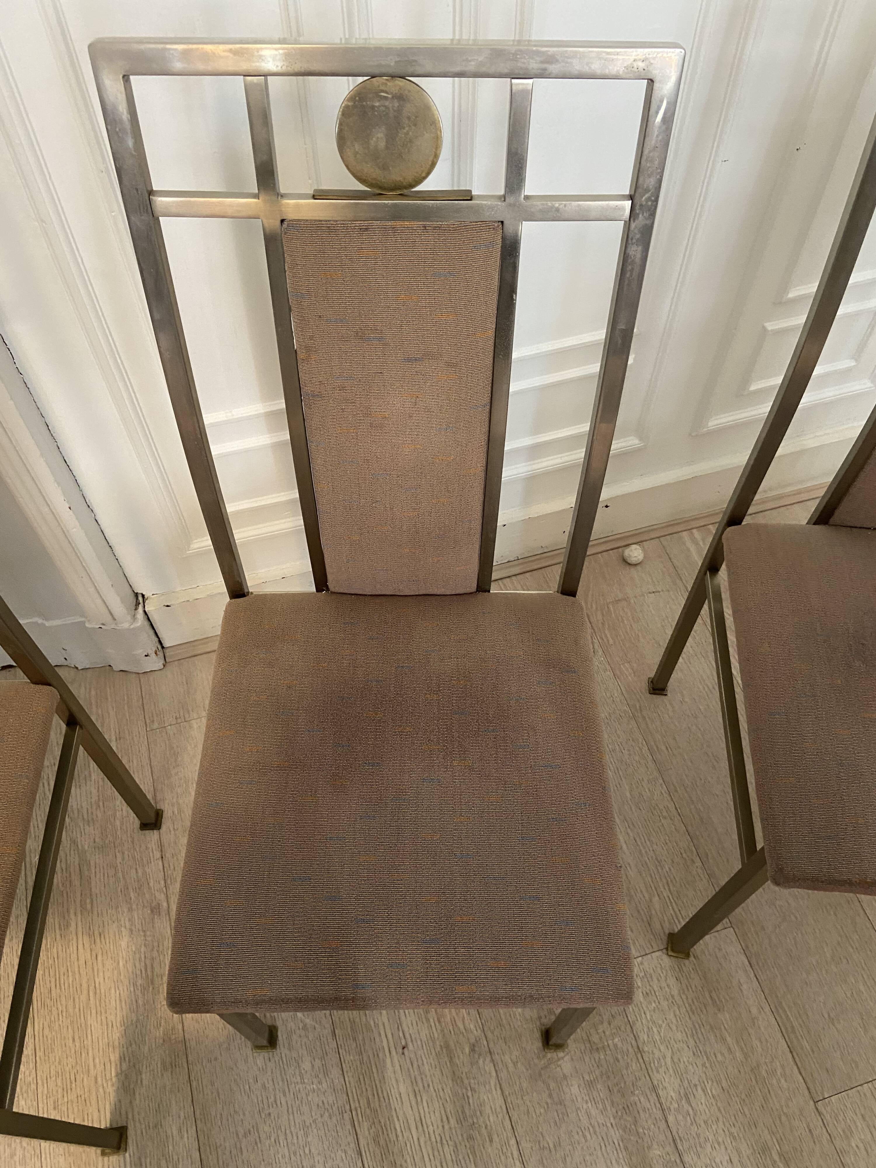 6 belgo Chrom chairs, 1980s