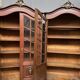 Pair of Louis XV style display cabinets. Hand-painted in gold, carved from solid oak.