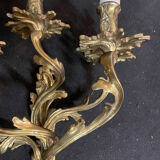 Pair of bronze sconces
