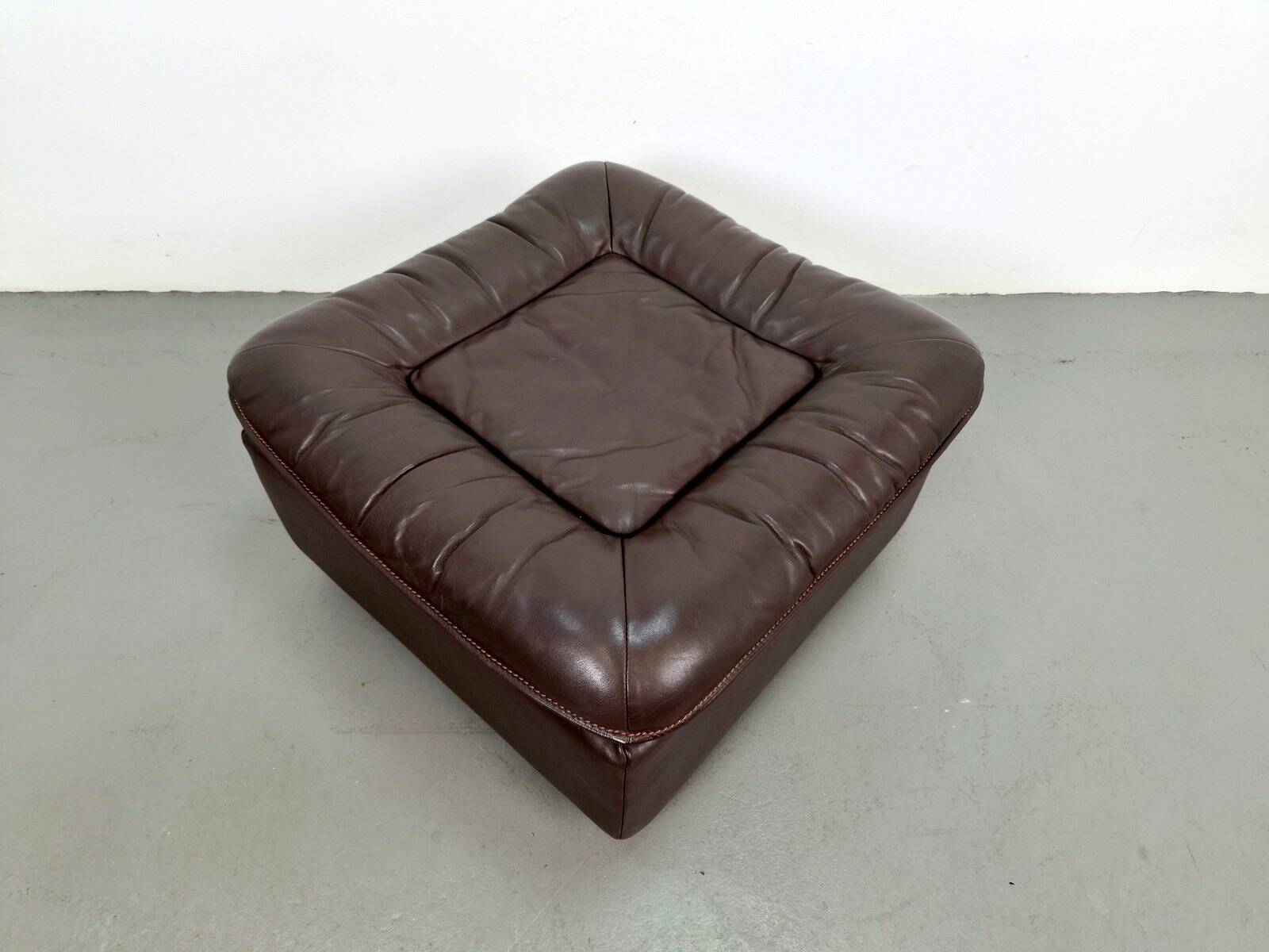 Mid-Century DS 11 Ottoman in Brown Leather from de Sede, Switzerland, 1960s