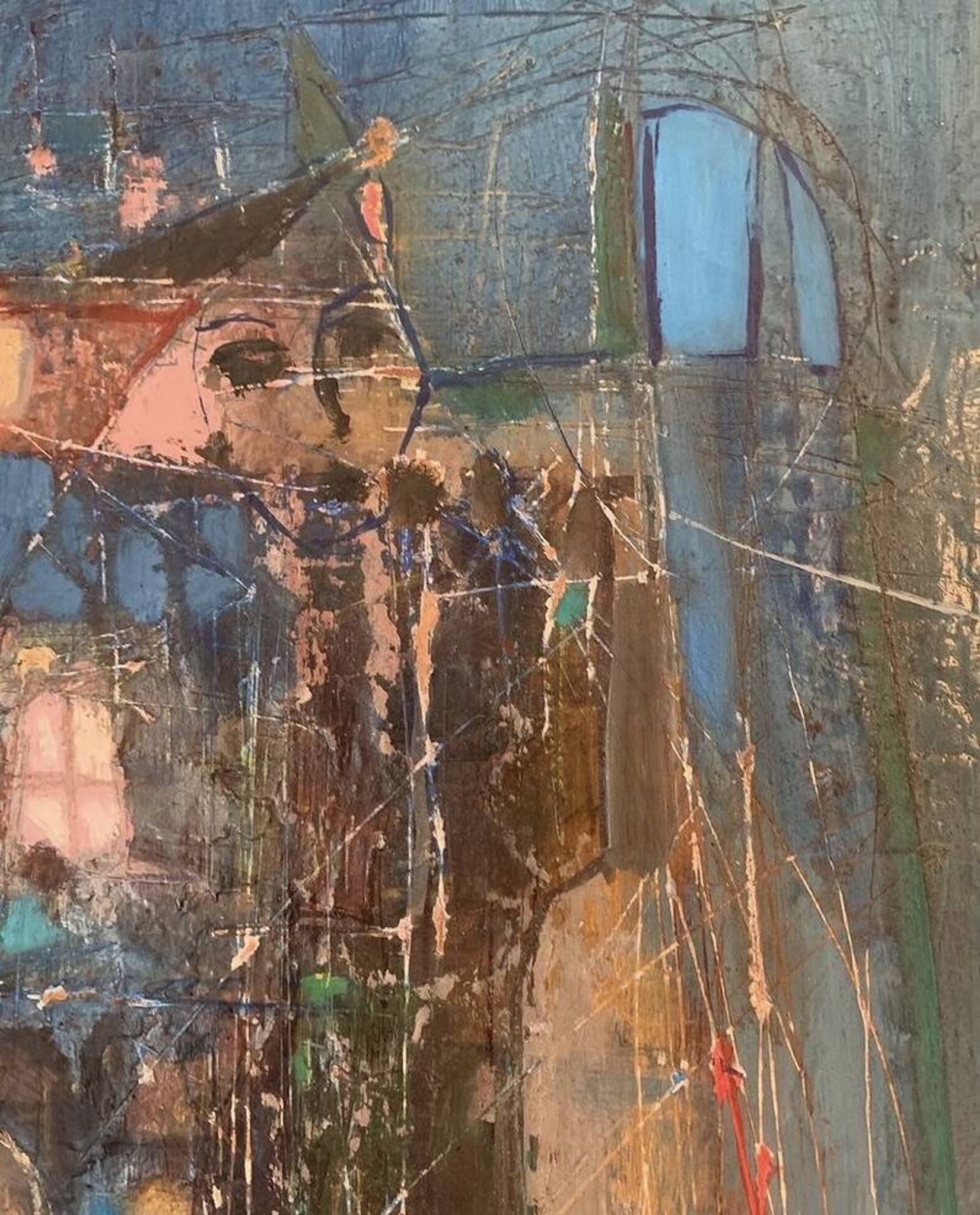Pierre Malrieux 1920-2022 "Abstraction" Oil on Panel - Cap Ferret 1975