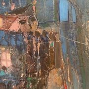 Pierre Malrieux 1920-2022 "Abstraction" Oil on Panel - Cap Ferret 1975