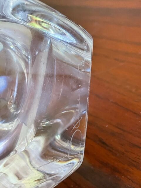 Ashtray Daum crystal 1950