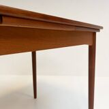 Solid wood extendable Danish table, 1970s