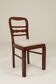 Art Deco chair beige fabric rustic oak 1950