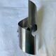 Brushed stainless steel wall light by Oxar France, vintage 1970s