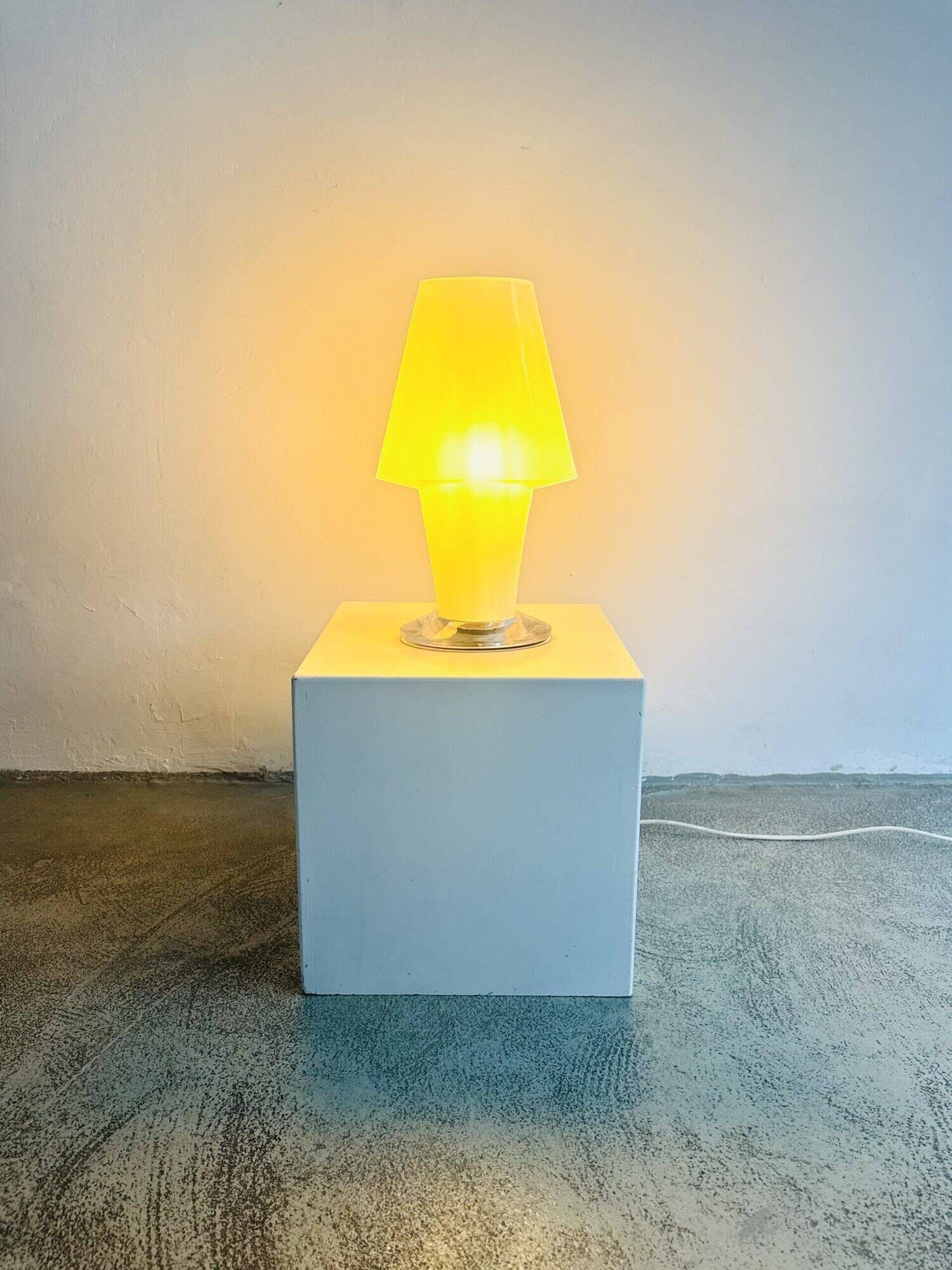 Sculptural Murano Glass Table Lamp By Daniela Puppa For A.V. Mazzega, Italy 1970S