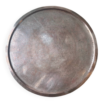 Egyptian copper tray
