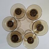 Verres soufflés bouche 70's