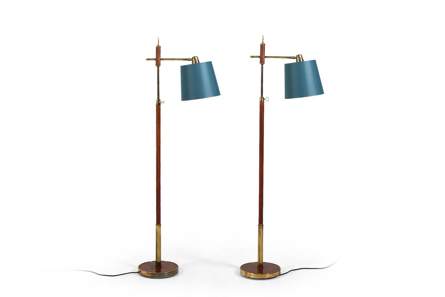 Pair of 1940s-50s Floorlamps by Lysberg, Hansen & Terp.